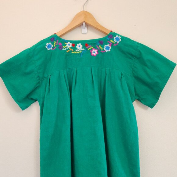 YZXDORWJ Peasant Top XL Embroidered Floral Boho Artsy Mexican Artsy Cotton - Picture 10 of 16
